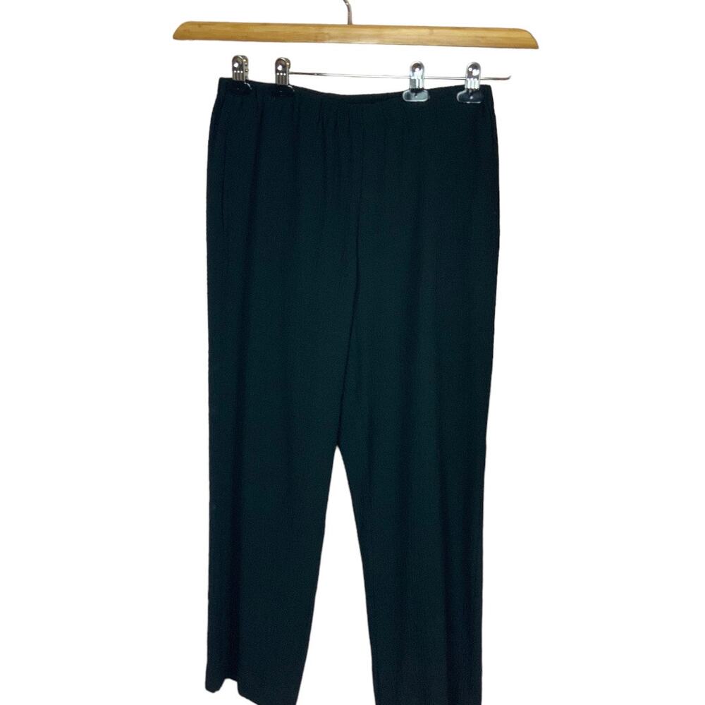 Orvis Black Crepe 2 Piece Long Sleeve Jacket and Pants Travel set Size Small - Picture 8 of 11